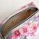 Cosmetic bag with lightning, white/pink color