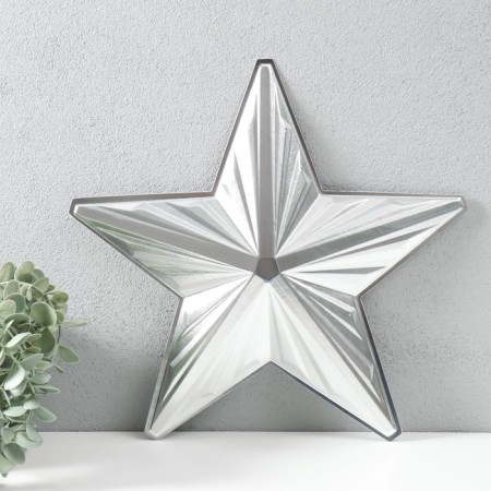 Figure "Star with faces" Small silver, half, 33.3x31.5 cm-1