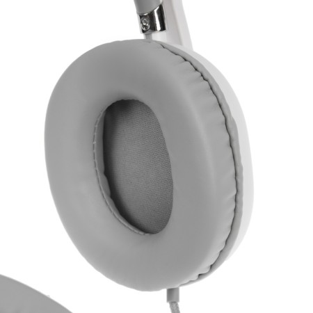 AKZ D52 headphones, wired, full -size, microphone, overhead ears, RGB, 1.75 m, white-7