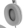 AKZ D52 headphones, wired, full -size, microphone, overhead ears, RGB, 1.75 m, white