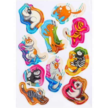 Puzzle with stickers "Find the hero: kittens", 10 stickers-4