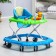 Walks "Lion", 8 wheels, brake, muses, toys, blue-green