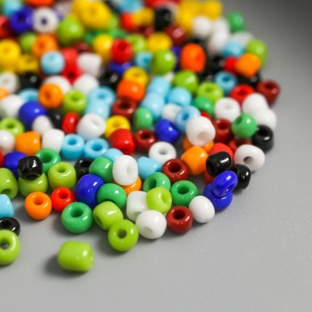 Beads "Astra" 11/0, 20 g (51 multi -colored/opaque)-1