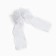 Outlet. Hair bow on elastic band, white, 6x25 cm, princesses