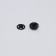 The buttons are sewing, d = 8 mm, 36 pcs, black color