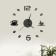 Wall-wall clocks for the kitchen, 3D "Coffee time", large, D-50 cm