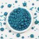 Confectionery sprinkling "pearls", dark turquoise, 50 g