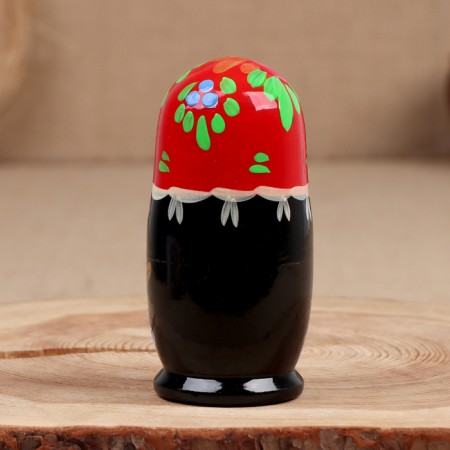 Matryoshka "Natalia", red, 5-doll-3