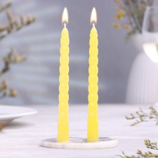 A set of candles of twisted, 1.5x 15 cm, 2 pieces, aroma of orange