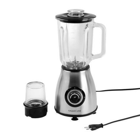 Galaxy GL 2163 blender, stationary, 900 watts, 1.5 l, coffee grinder, silver