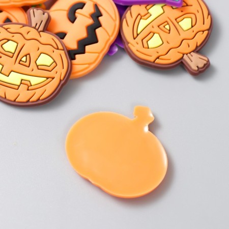 Decor for creativity Rubber "Pumpkin for Halloween" set of 15 pcs mix 2.8x3 cm-3