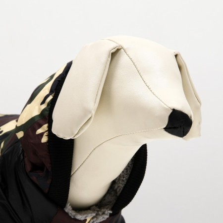 Combineson for dogs "camouflage" on a fur lining, size S (DS 25, Osh 25, OG 35 cm)-3