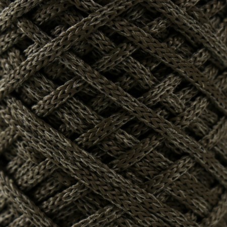 Knitting cord 35% cotton, 65% polypropylene 3 mm 85m/160 ± 10 g (khaki/swamp)-2