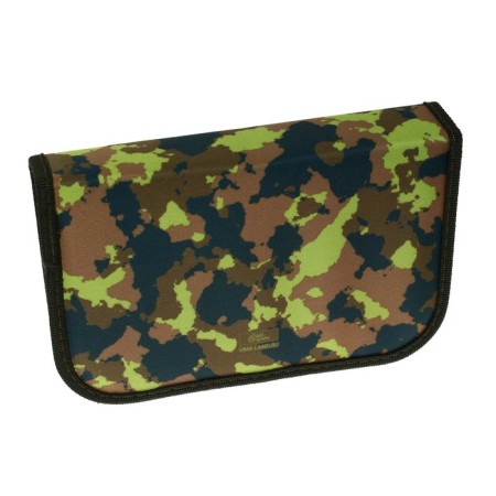 Penal 1 section, 130 x 210 x 40 mm, 2 folding strips, fabric, calligrata top, Content "camouflage"-2