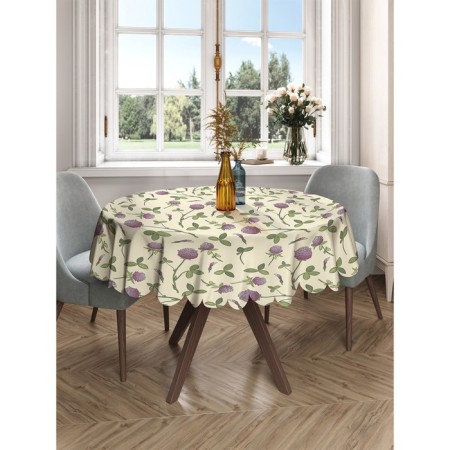 Tablecloth “clover”, round, Saten, d = 150 cm-1