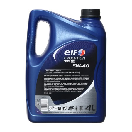 Motor oil ELF Evolution 900 NF 5W40 A3/B4, SL/CF, synthetic, 4 liters-1