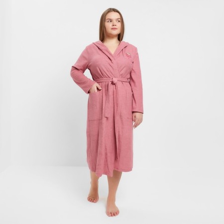 Women's robe, dry rose, size 50
