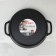 Stear, d = 32 cm, glass cover, cast pens, anti -stick coating, color dark marble