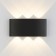 Architectural backlight Elektrostandard, Twinky LED 6 W, 40x170x80 mm, IP54, black color