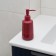 Magma liquid soap dispenser. Moroshka, 7x7x17.8 cm, red color