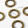 Carabin ring is flat, d = 20/28 mm, thickness - 4 mm, 5 pcs, bronze color