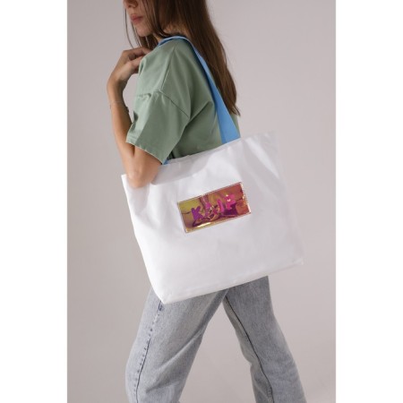 Shoper Kaif without lightning with lining, white color-11