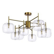 Ceiling Ceiling ST LUCE. SL1049.302.08. FINN. 8x5 watts, G9, 4000k, 73.5x73.5x39 cm, brass color