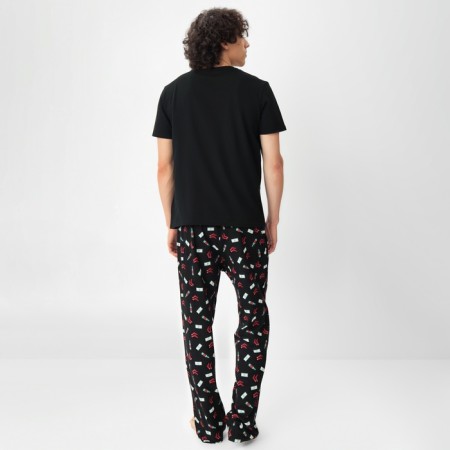 New Year. Pajama men's kaftan ho ho, size 50-4