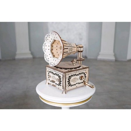Wooden designer 3D "Gramophone"-14