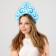 Carnival kokoshnik "Winter Queen" from felt, with application
