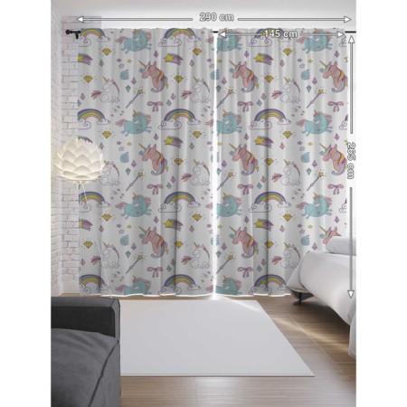 Photostes "Magic of unicorns", Saten, size 145x265 cm, 2 pcs-1