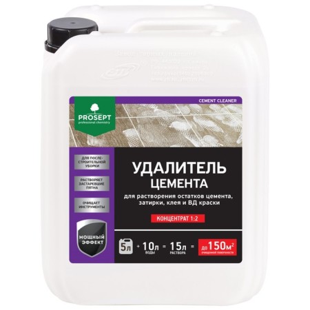 Cement Cement Cement Cement Cleaner, concentrate 1: 2, 5 liters