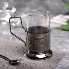 Copper Copper in a set with a glass