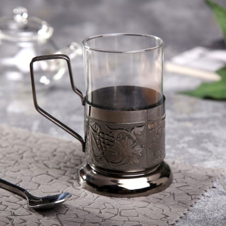 Copper Copper in a set with a glass