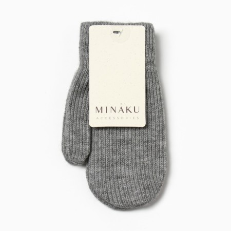 Baby mittens minku, gray color, 18 cm-3