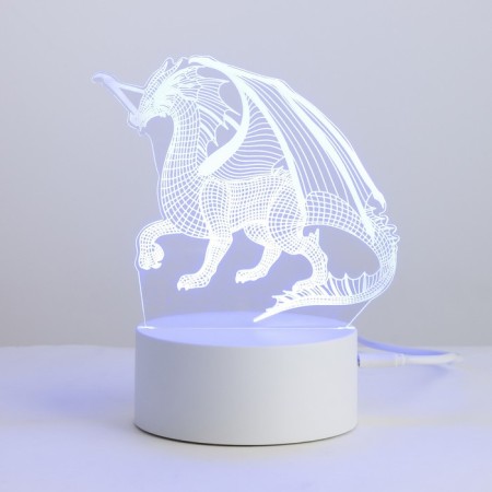 Speaker Lamp "Dragon" LED 7 USB/from white batteries 13x9.5x15.5cm Risalux-14