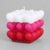 Figure candle "Babble Heart" 6 cm, white-pink