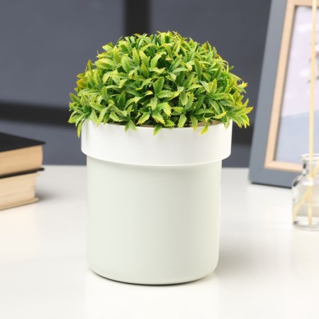 Secret safe, flower pot, white