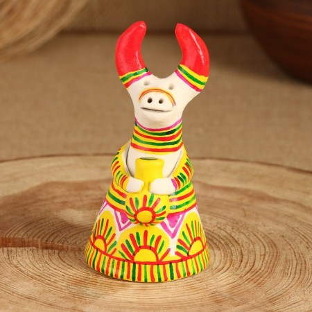 Filimonovskaya toy Bell "Cow", 10-12 cm-1