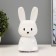 Night-mesh "Bunny" LED USB AKB white-yellow 13.5x11x15 cm