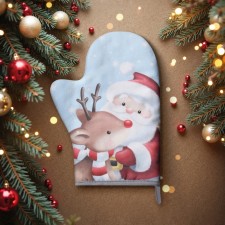 Варежка-прихватка Доляна "Новогоднее волшебство" 20х28 см, 35% хл, 65% пэ, ватин 250 г/м2