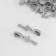 Automatic lock for lightning "Spiral", No. 3, decorative, 10 pcs, Nickel color