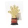 The award figure “Well done!”, Five, Cup, plastic, gold, 6.5 x 10.5 x 4 cm.