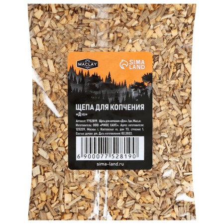 Smoking chips Maclay "Oak", 210 ± 30 g-4