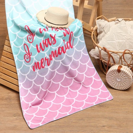 Towel beach Ethel "Mermaid", 70*140 cm, 250g/m2, 100%p/e