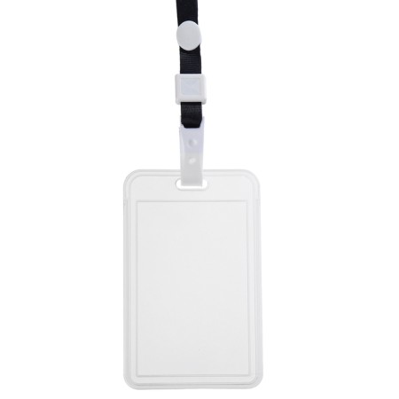 Badge vertical 54 x 85 mm, erichkrause slider, transparent case, textile tape, mix color-2