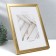Photo frame Plastic "Mira" 21x29.7 cm, (A4) gold (plastic screen)