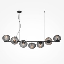 Suspension lamp Maytoni Mod268PL-07B, 7HE14, 40W, 132x32x320.5 cm, Black color black