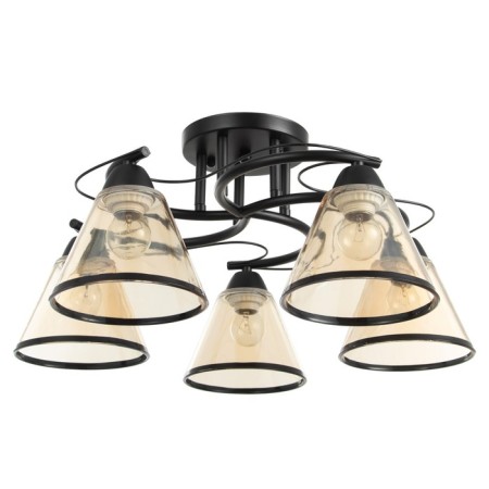 Chandelier "Edott" 5he27 40w Black 53x53x25 cm Bayerlux