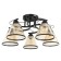 Chandelier "Edott" 5he27 40w Black 53x53x25 cm Bayerlux